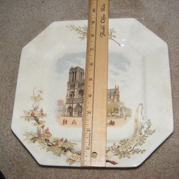 Notre Dame Church Paris France French Albert Blanchet Decor Plate - Picture 15 of 15
